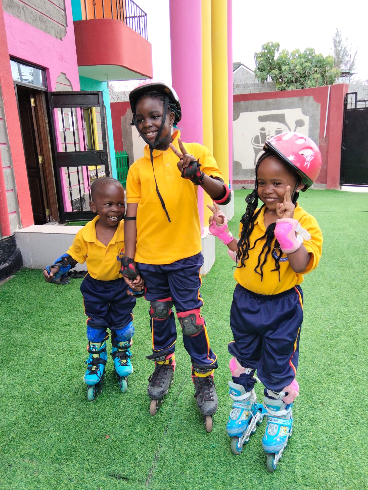 Children enjoying activities at Ellyom International School
